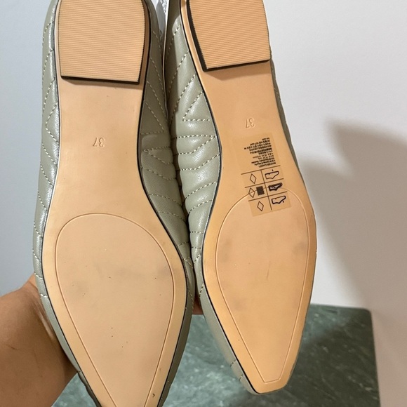 H&M Quilted Women's Flats in Light Green - Picture 4 of 10